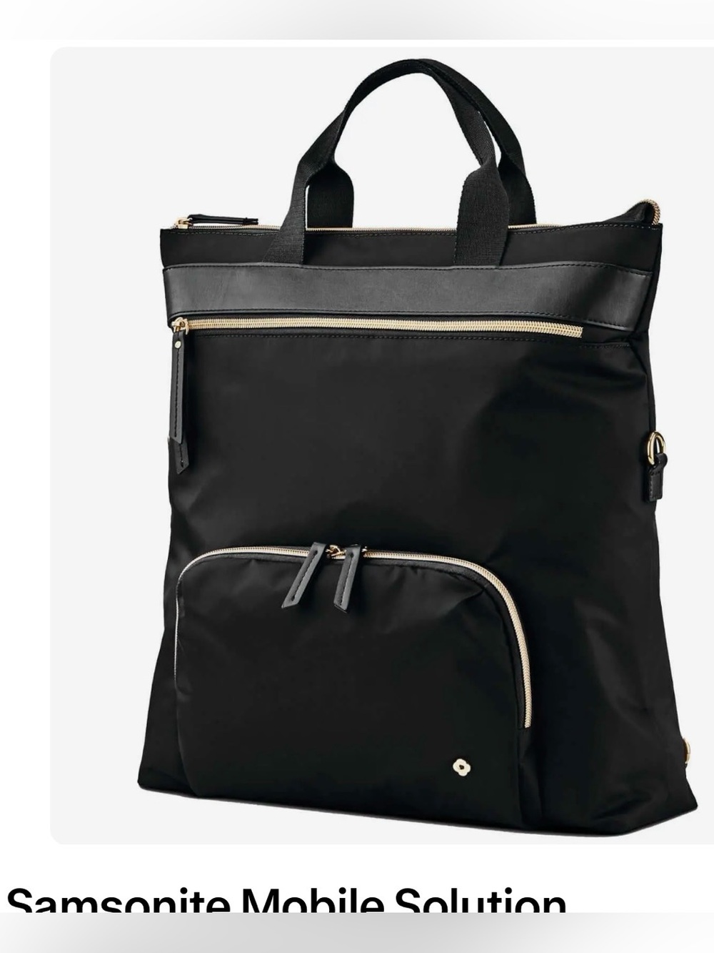 Samsonite Mobile Solution Convertible Travel Tote Crossbody, Shoulder, Backpack
